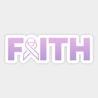 Faith Crohn’s and Colitis Awareness Merchandise Sticker